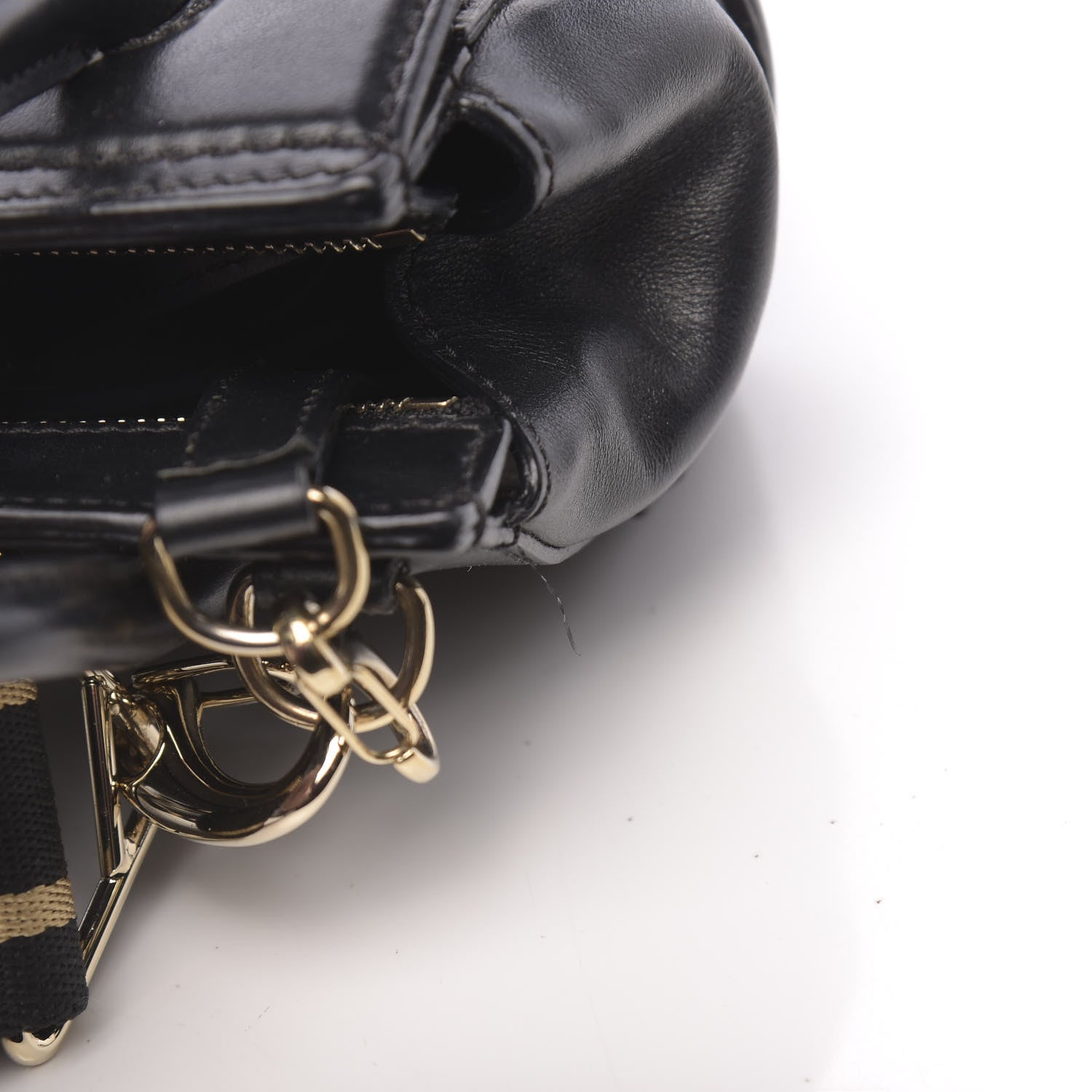 Versace Calfskin Small Palazzo Empire Bag Black 8 of 9