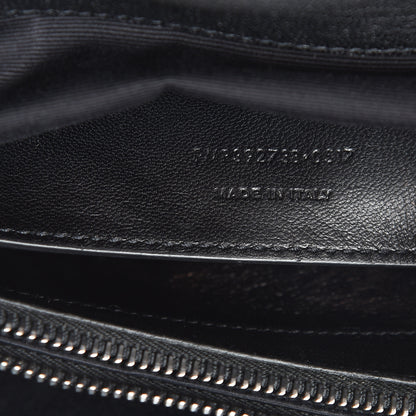 Saint Laurent Sheepskin Matelasse Chevron Monogram Large College Satchel Black 6 of 12