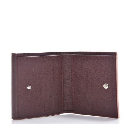 Louis Vuitton Calfskin LockMe II Compact Wallet Prune 6 of 9