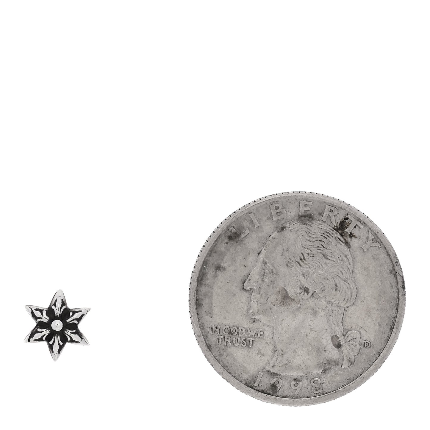 Sterling Silver Star Single Stud Earring