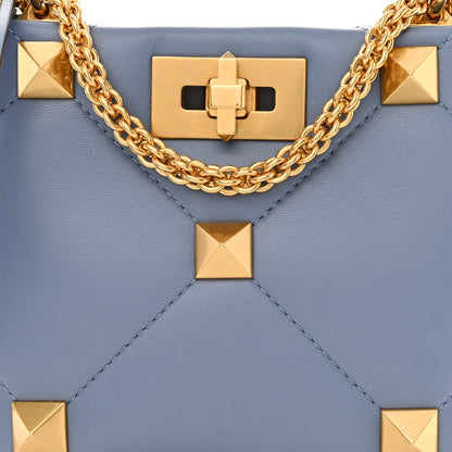 Valentino Garavani Nappa Mini Roman Stud The Handle Bag Niagara 7 of 9