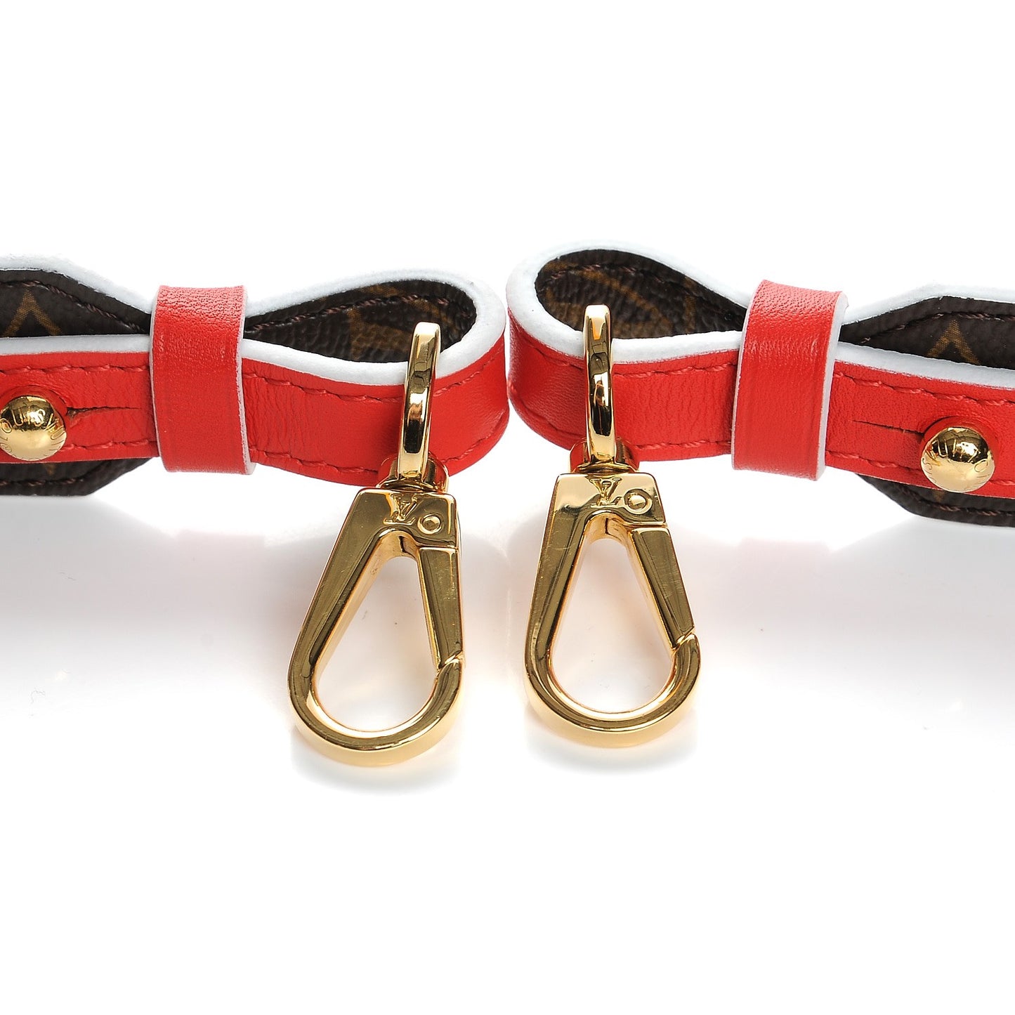 Monogram Bandouliere Shoulder Strap Red