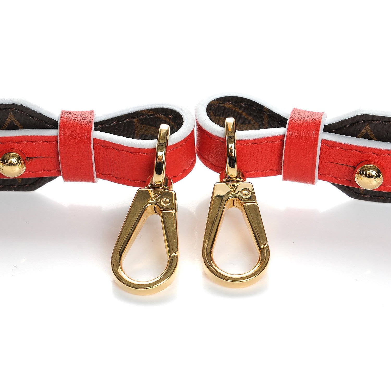 Louis Vuitton Monogram Bandouliere Shoulder Strap Red 4 of 7