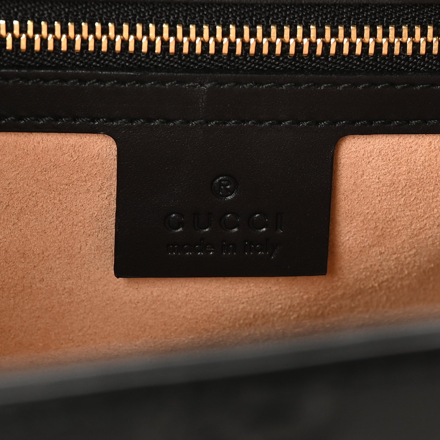 Guccissima Signature Medium Padlock Top Handle Bag Black
