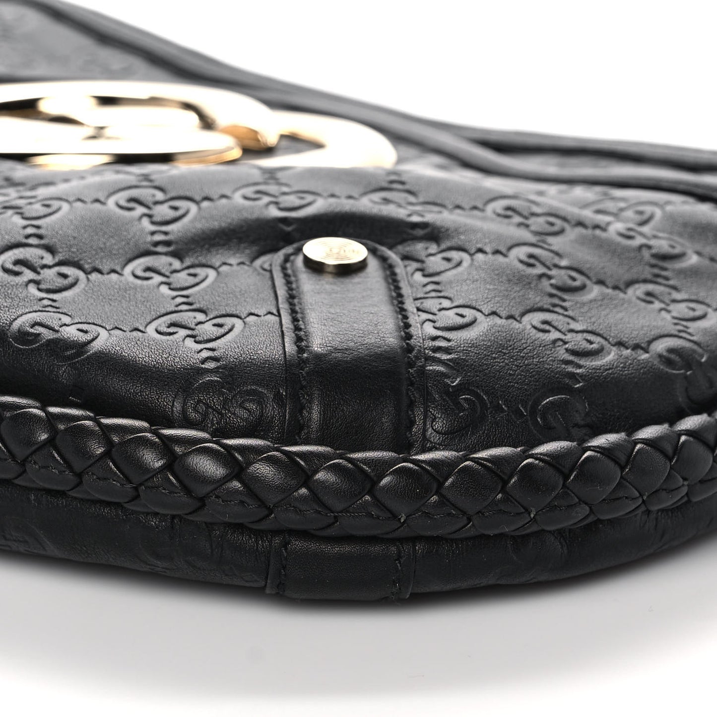 Guccissima Britt Medium Shoulder Bag Black