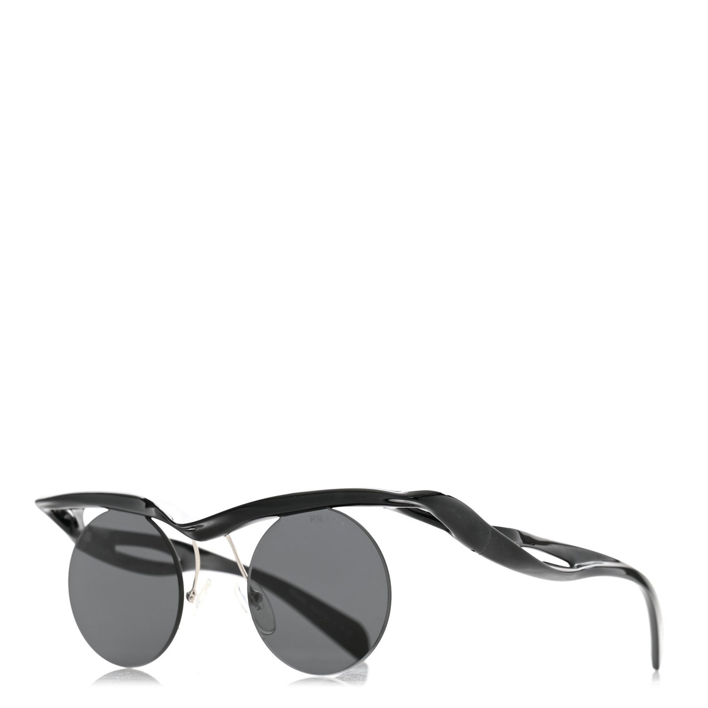 Acetate Rimless Sunglasses SPR A24 Black