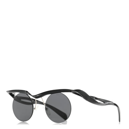 Prada Acetate Rimless Sunglasses SPR A24 Black 1 of 8