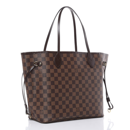 Louis Vuitton Damier Ebene Neo Neverfull MM Rose Ballerine 3 of 12