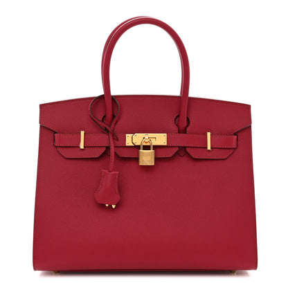 Hermes Madame Calfskin Birkin Sellier 30 Rouge Grenat 1 of 11