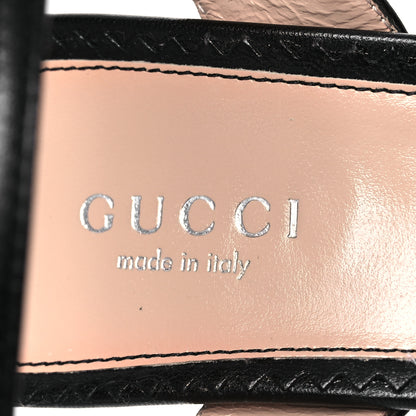 Gucci Malaga Kid Interlocking G Studs 155mm Platform Sandals 36 Perfect Black 8 of 12