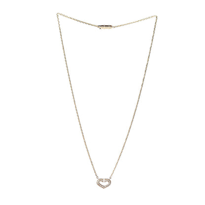 Cartier 18K Yellow Gold Diamond Hearts And Symbols Pendant Necklace 3 of 6