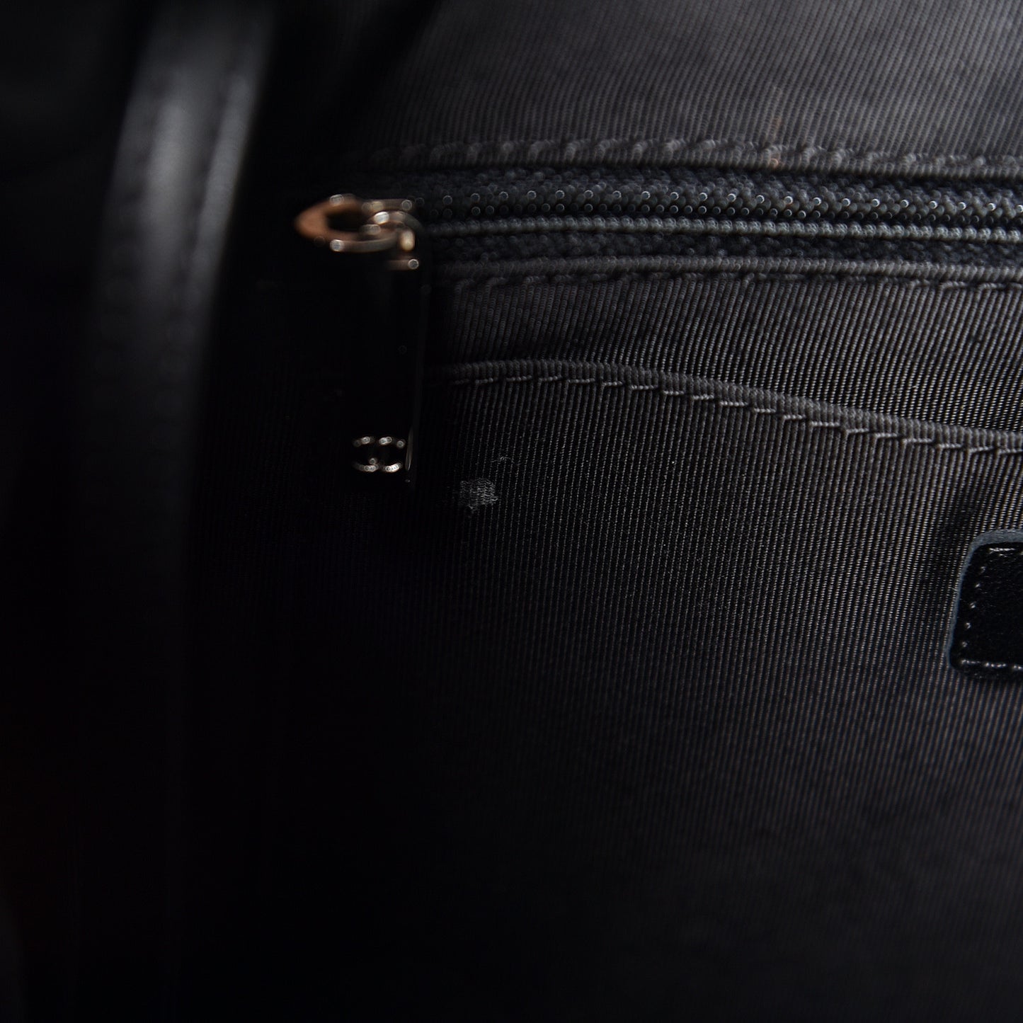 Calfskin Chevron Quilted Large Urban Spirit Backpack Black