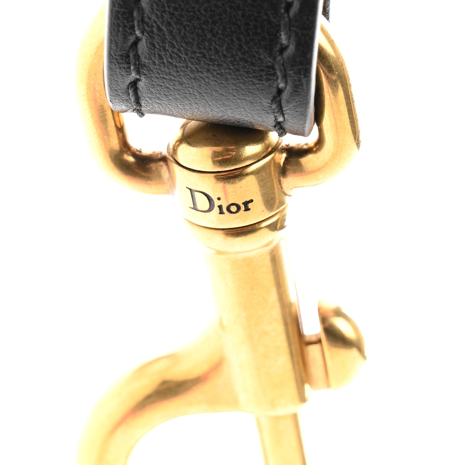 Christian Dior Canvas Embroidered Plan de Paris Shoulder Strap Black White 4 of 5