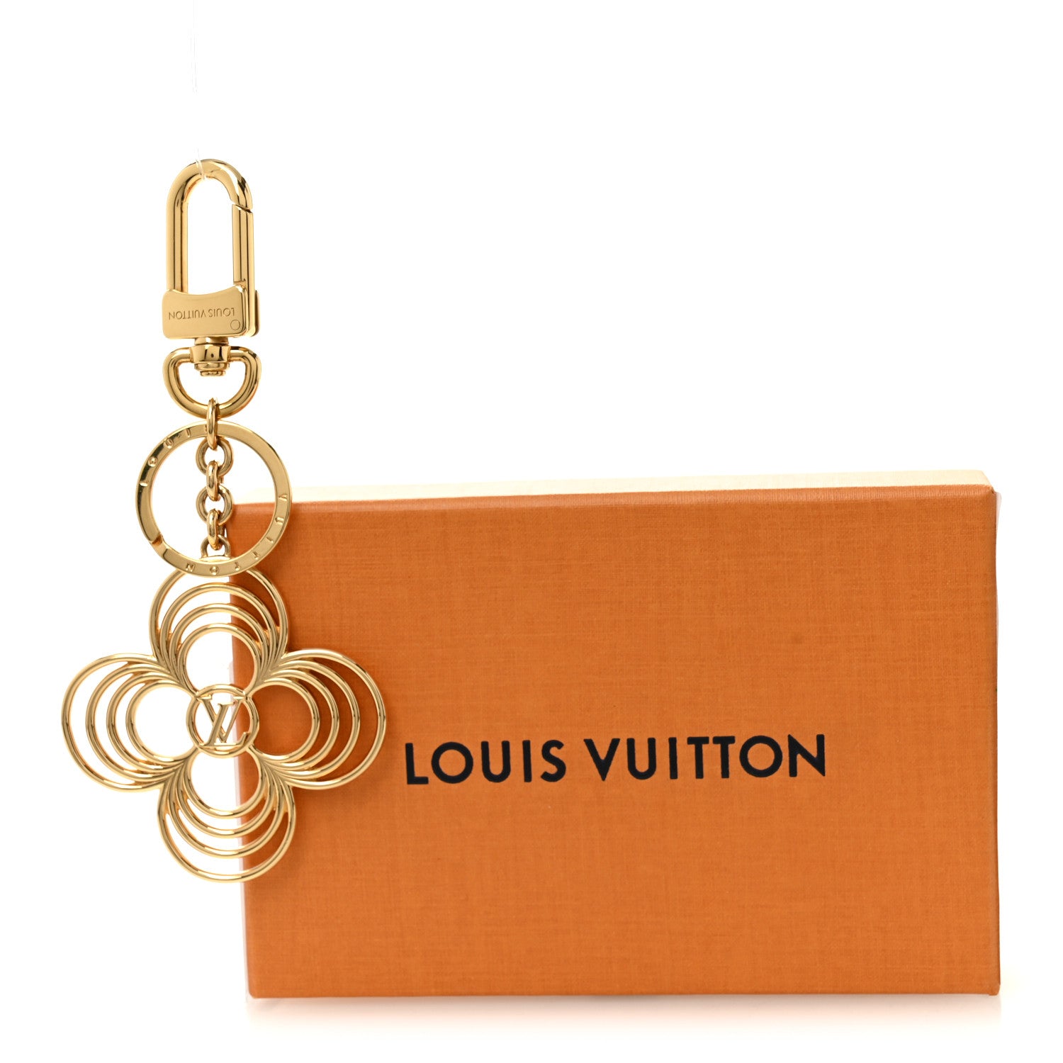 ま*あ様 Louis Vuitton ゴールド キーホルダー Louis Vuitton Metal LV Breeze Key Holder Gold 1841815 – FASHIONPHILE