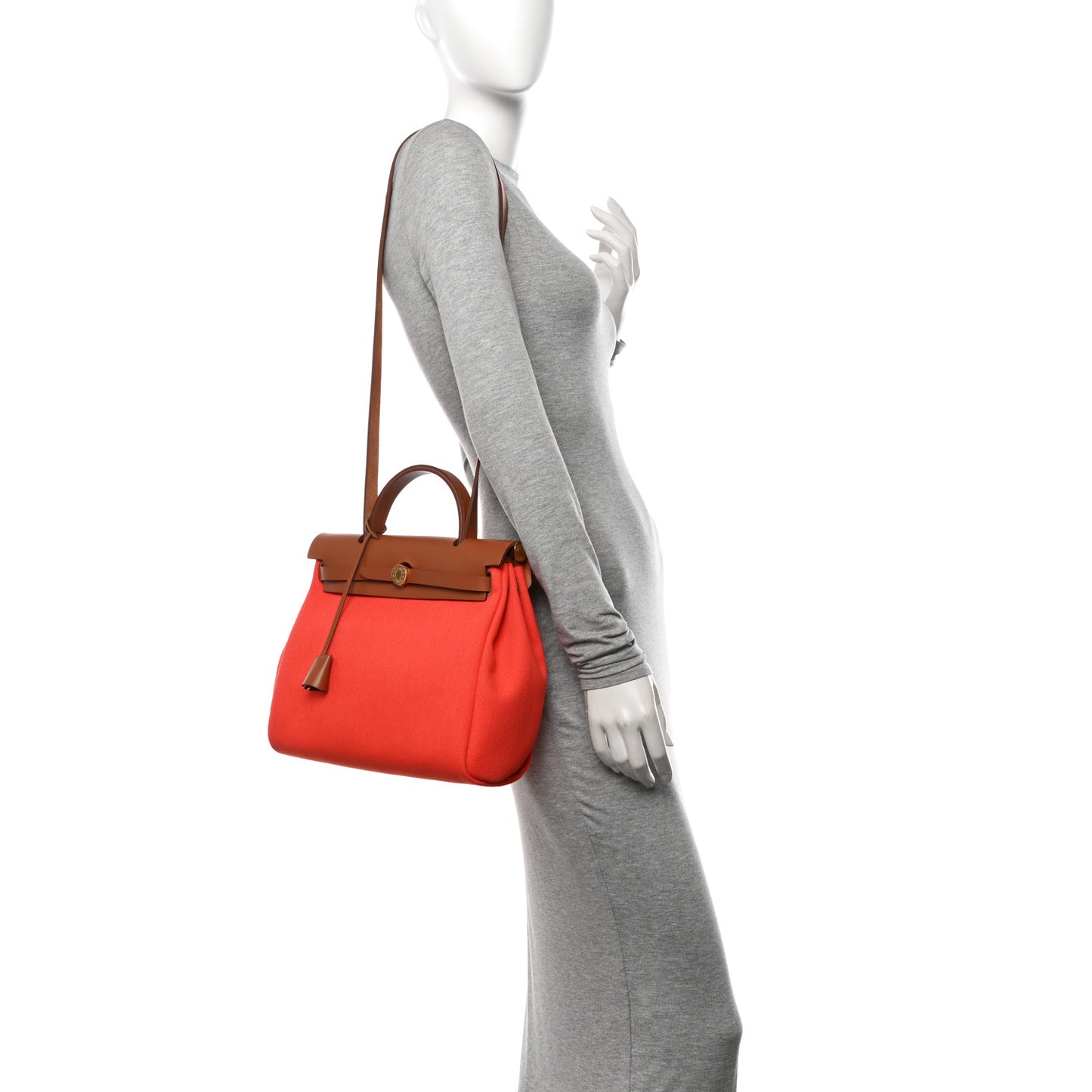 Vache Hunter Toile Herbag Zip Retourne 31 PM Orange Mecano Fauve