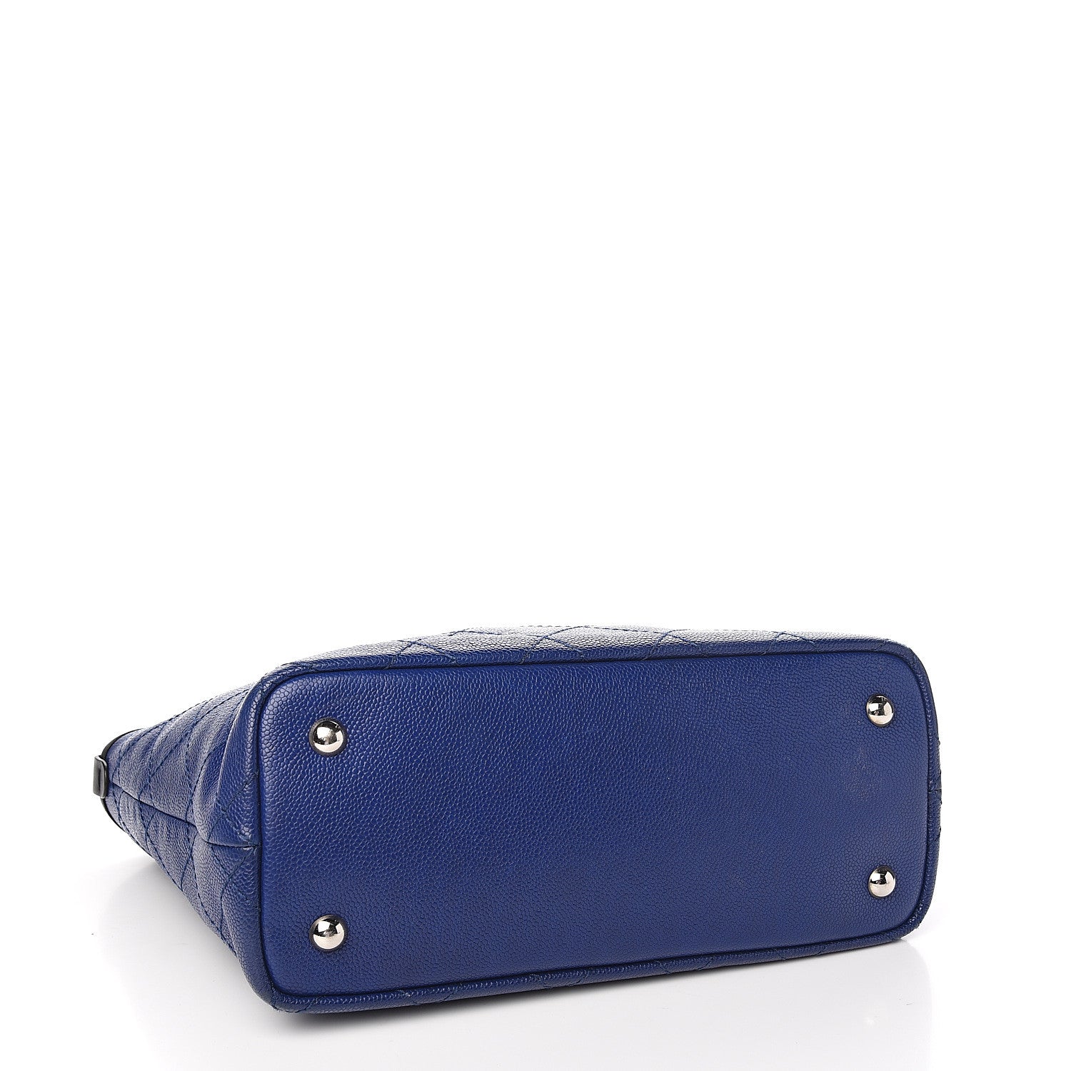 Chanel Grained Calfskin Shopping Fever Tote Blue 3 of 12