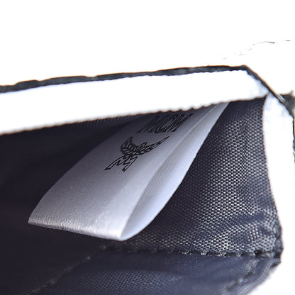 MCM Visetos Mini Accordion Card Wallet White 7 of 8