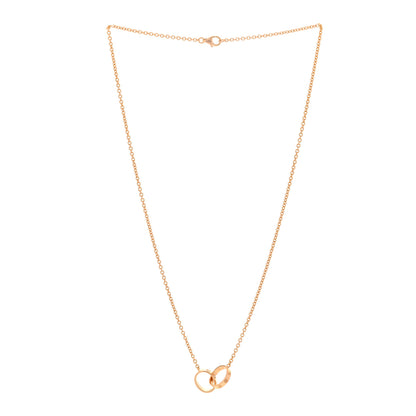 Cartier 18K Yellow Gold Interlocking LOVE Necklace 3 of 5