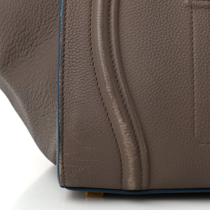 Celine Supple Calfskin Medium Phantom Luggage Grey Blue 11 of 14