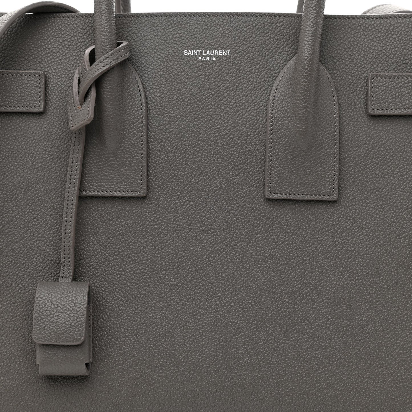 Grained Calfskin Small Sac De Jour Fog