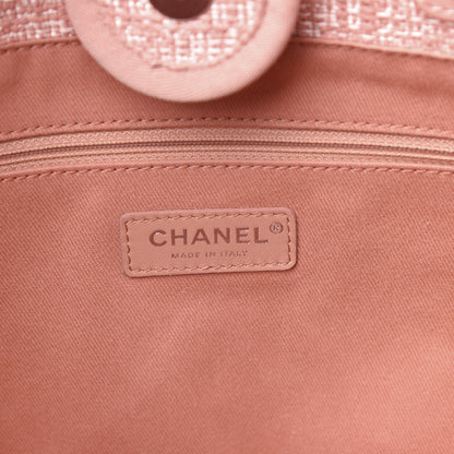 Chanel Canvas Deauville Small Tote Pink 6 of 9