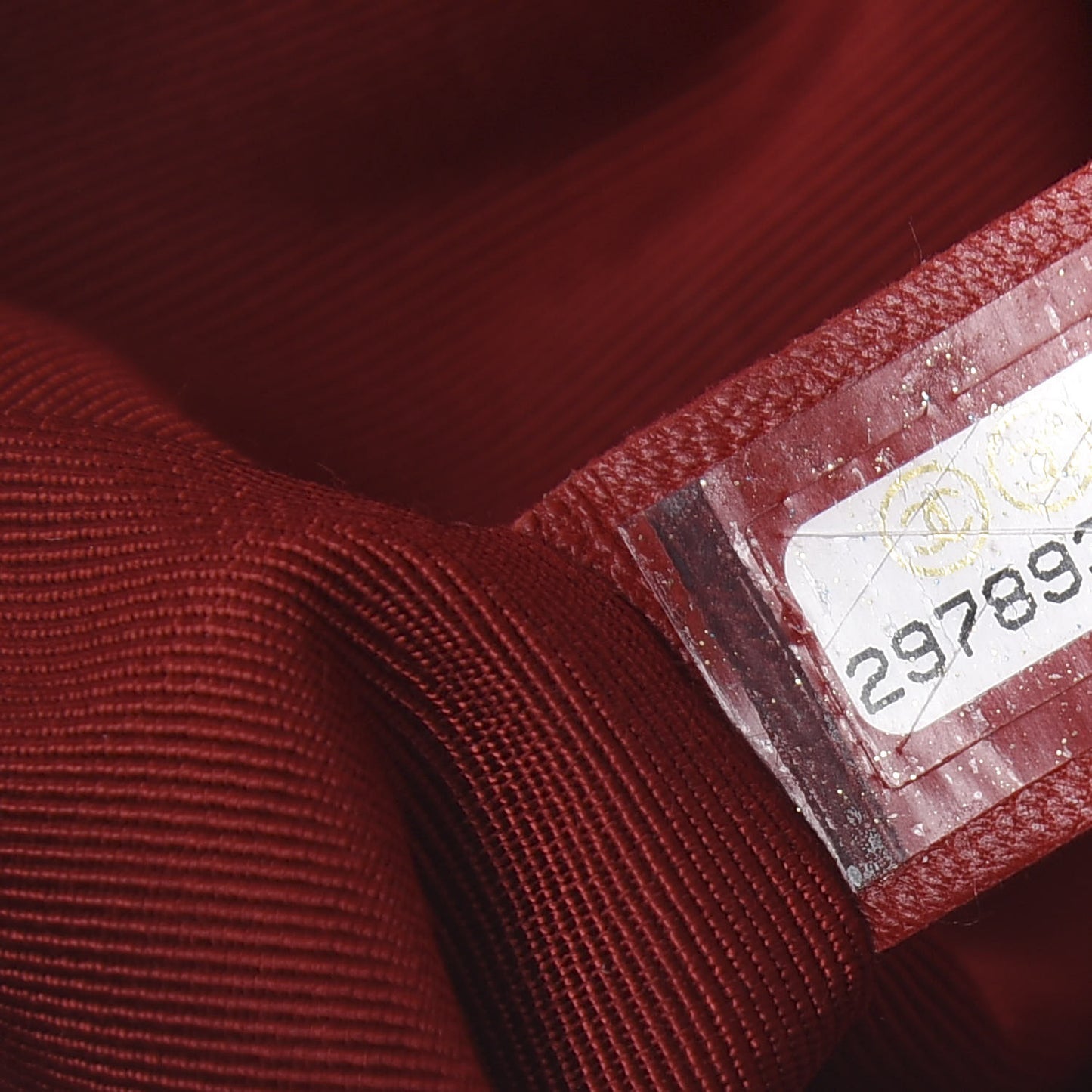 Crumpled Calfskin Medium Chain All Over Flap Red