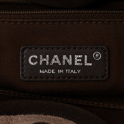 Chanel Canvas Medium Deauville Tote Beige Brown 6 of 10