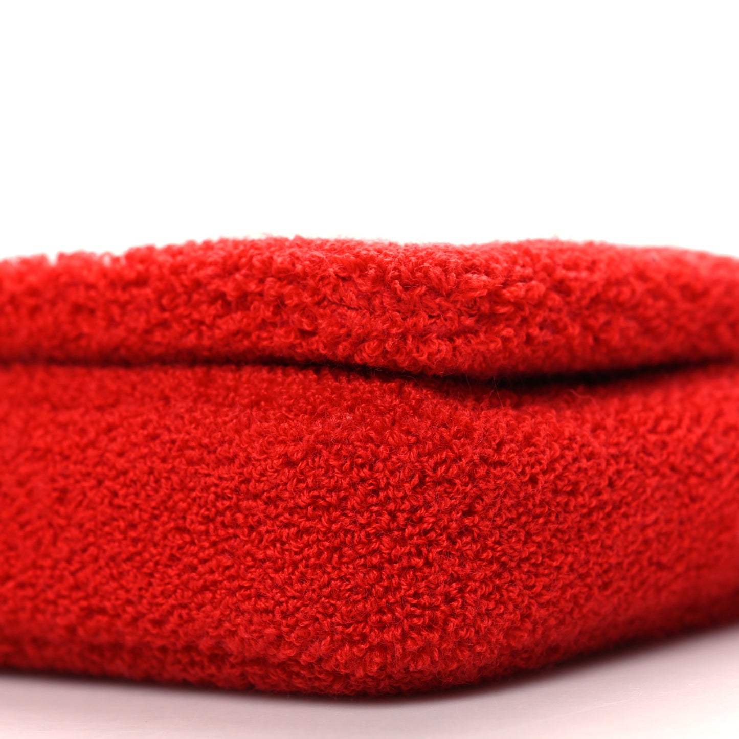 Cotton Terry Cloth Small Love Lola Bag Red White