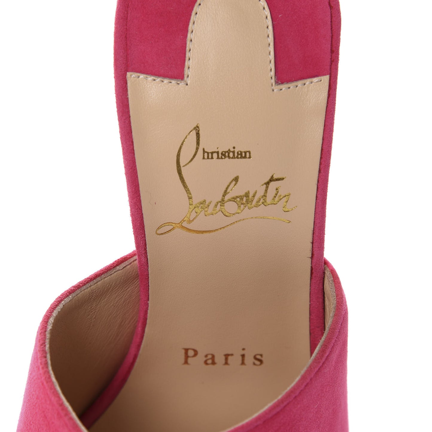 Suede Pigamule 120 Slide Sandals 36 Bangal Rose