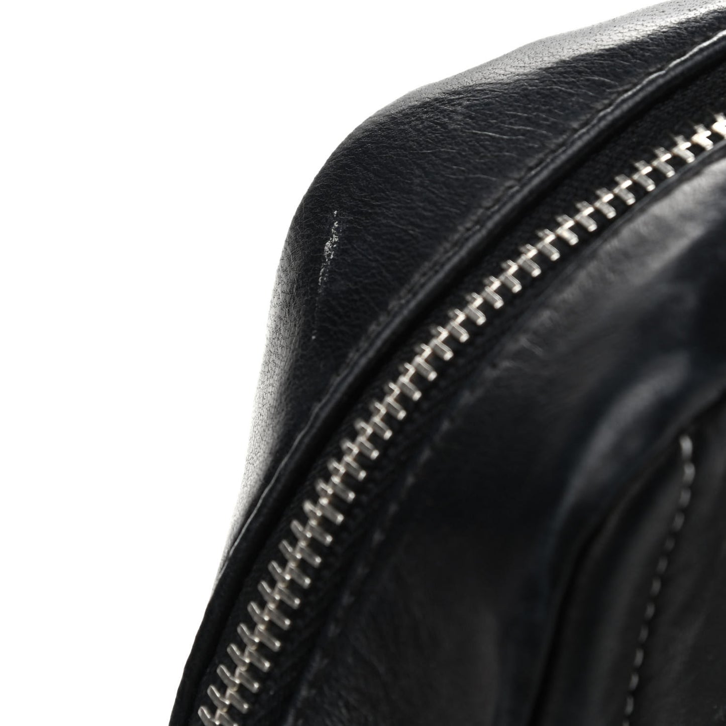 Lambskin Vertical Quilted Mademoiselle Small Camera Case Black