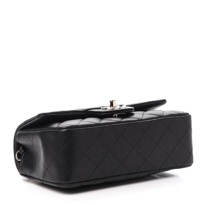 Chanel Lambskin Quilted Mini Rectangular Flap Black 4 of 10