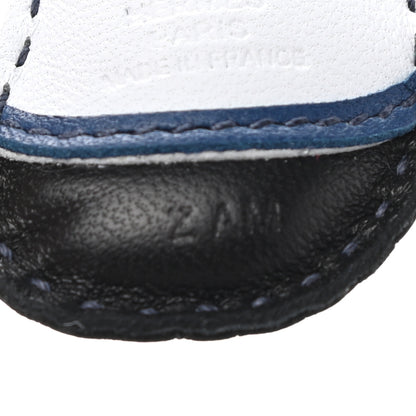 Hermes Milo Lambskin Geegee Camail Bag Charm Blue Brume Menthe Black Blue Nuit 4 of 5