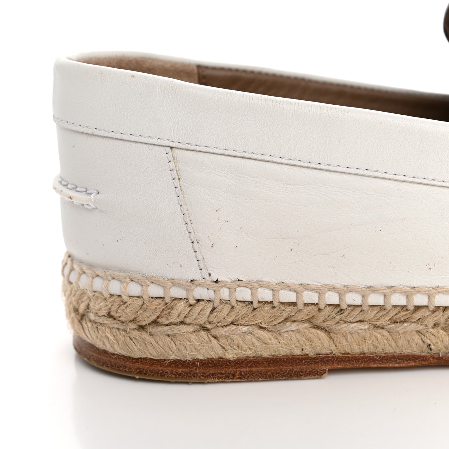 Calfskin Womens Trip Espadrilles 39 White