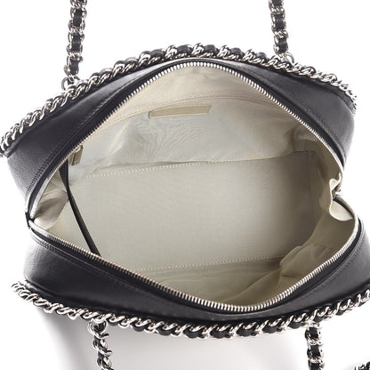 Chanel Calfskin Chain Around Bowler Black 5 of 8