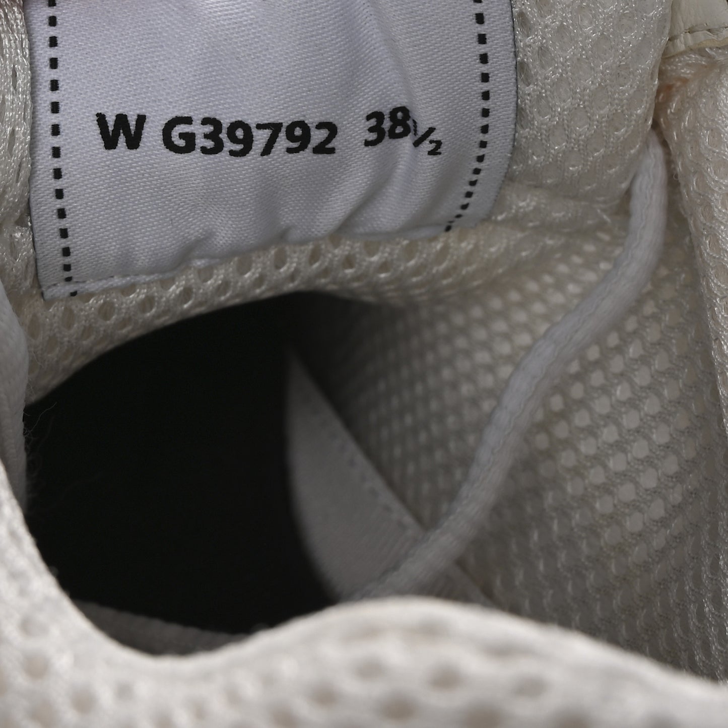 Fabric Laminated Calfskin Stretch CC Womens Sneakers 38.5 White Gold Silver