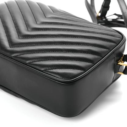 Saint Laurent Calfskin Matelasse Monogram Lou Camera Bag Black 11 of 11