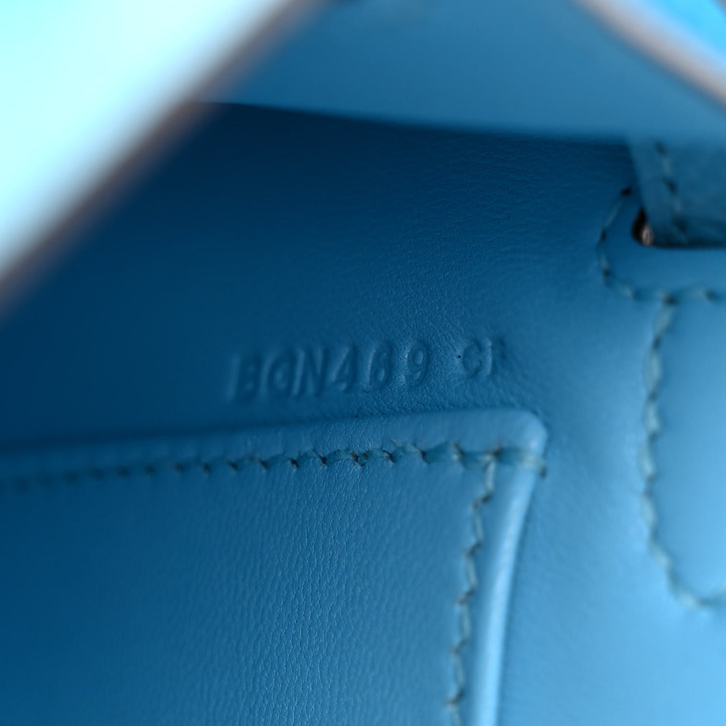 Epsom Mini Kelly Sellier 20 Celeste