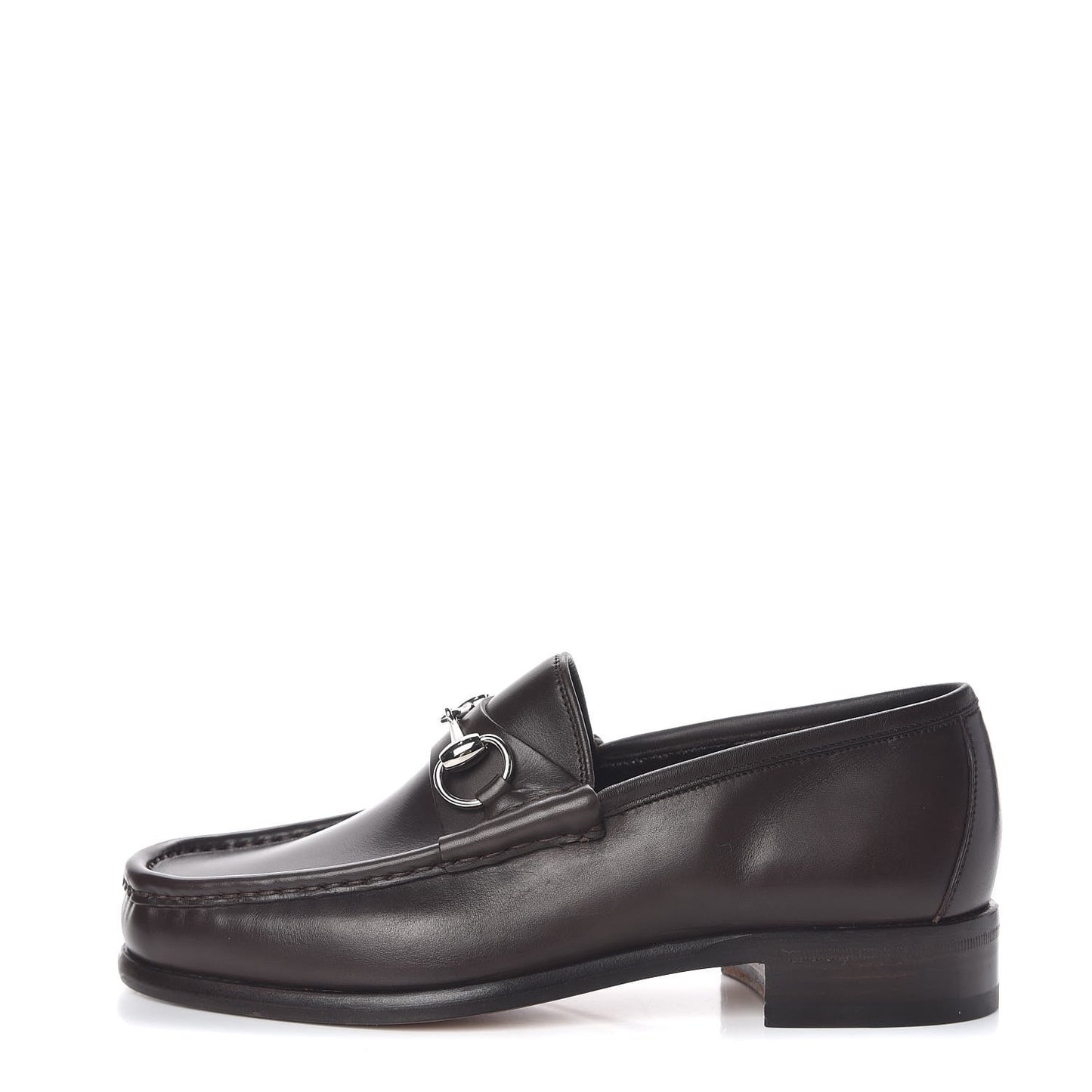 Calfskin Mens 1953 Horsebit Loafers 5.5 Marrone