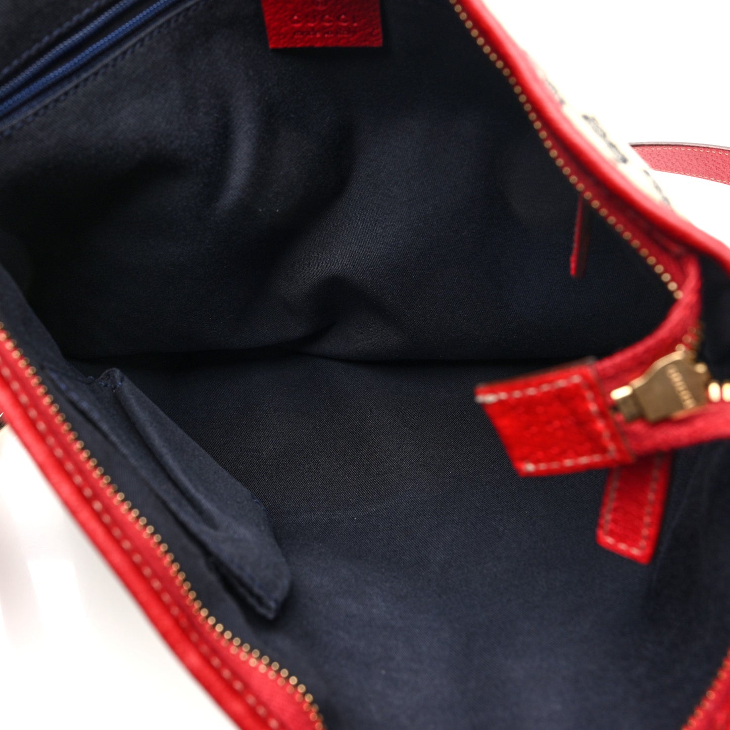Monogram Abbey Messenger Bag Navy Red