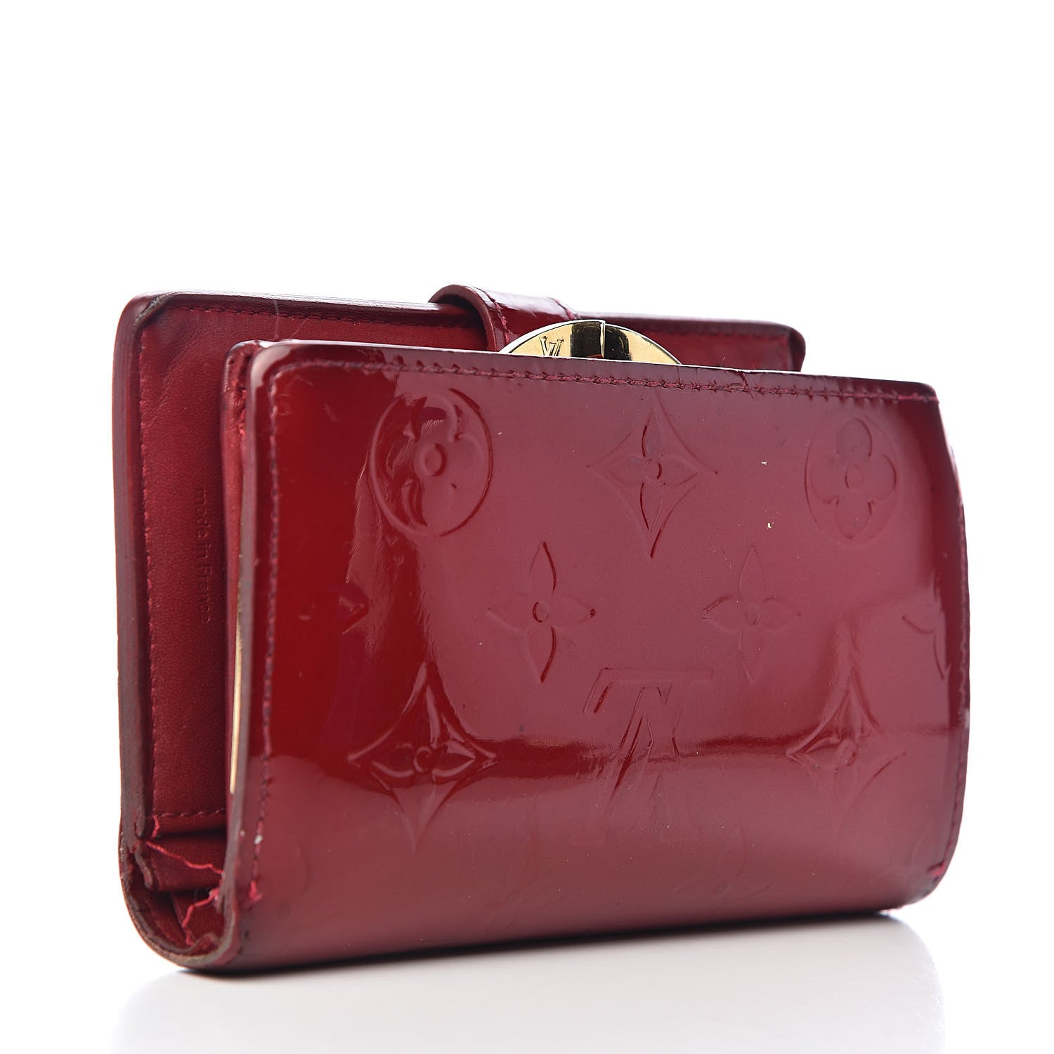 Louis Vuitton Vernis French Purse Wallet Pomme d'Amour 3 of 15