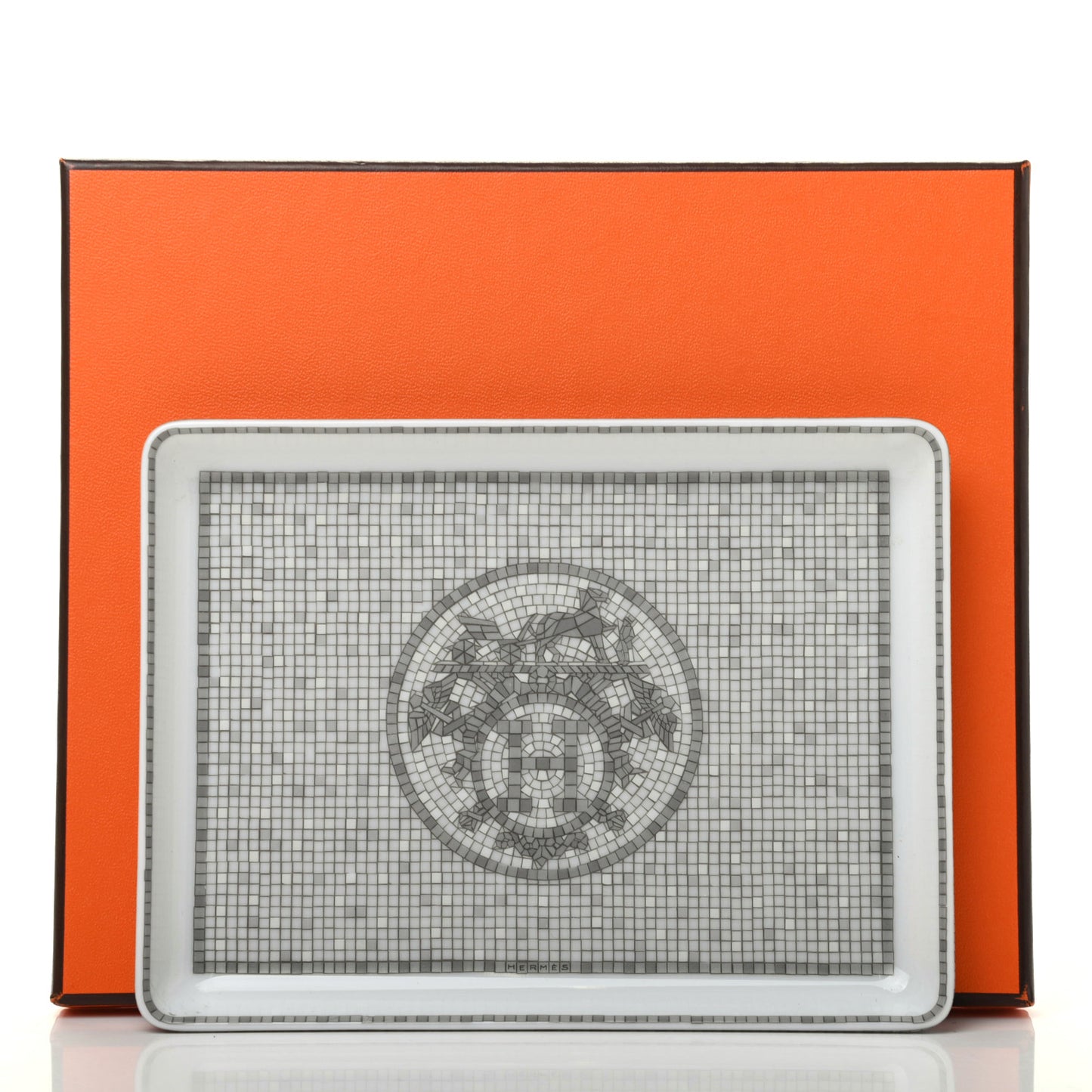 Porcelain Mosaique Au 24 Sushi Plate Platine