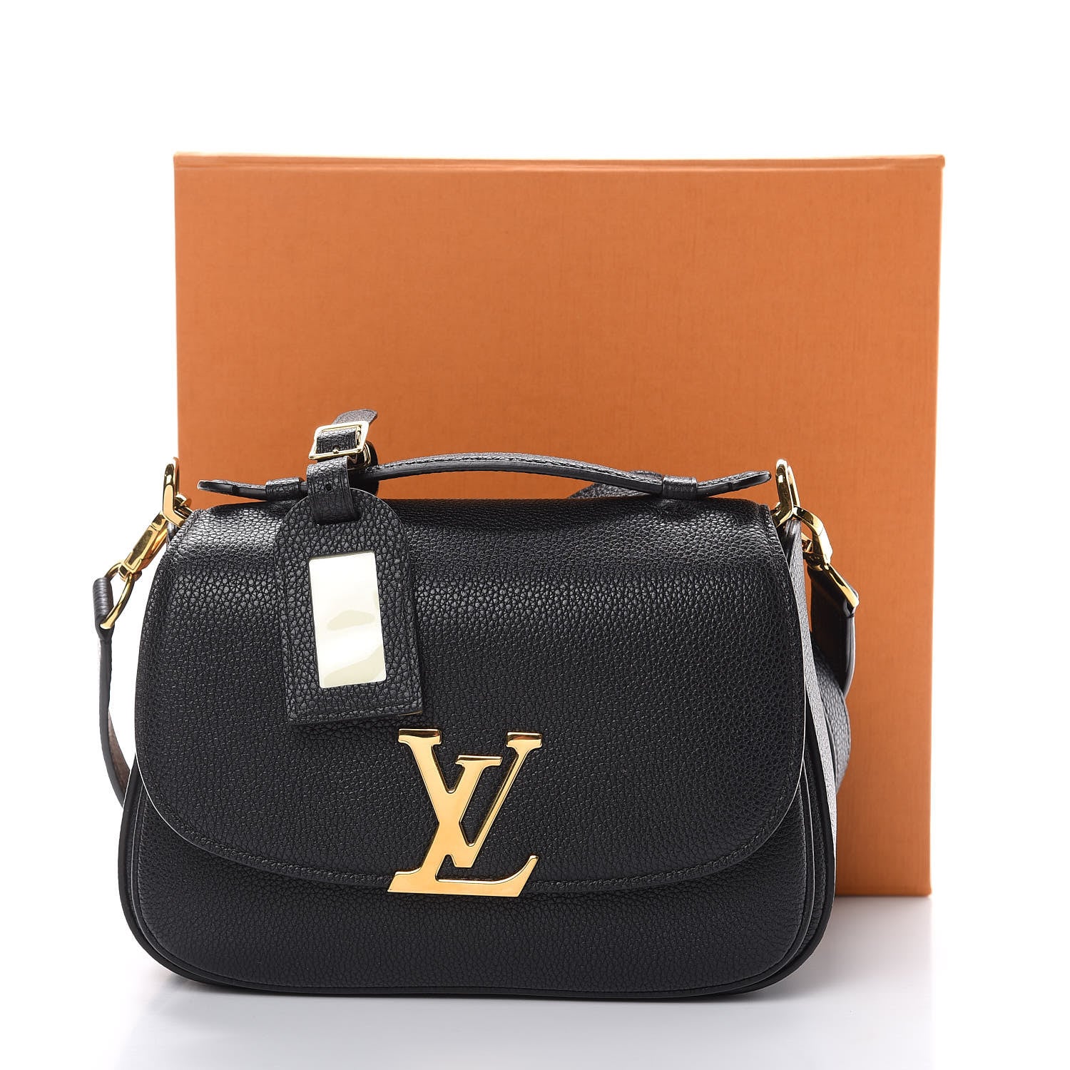 Louis Vuitton Grained Calfskin Vivienne NM Black 12 of 12