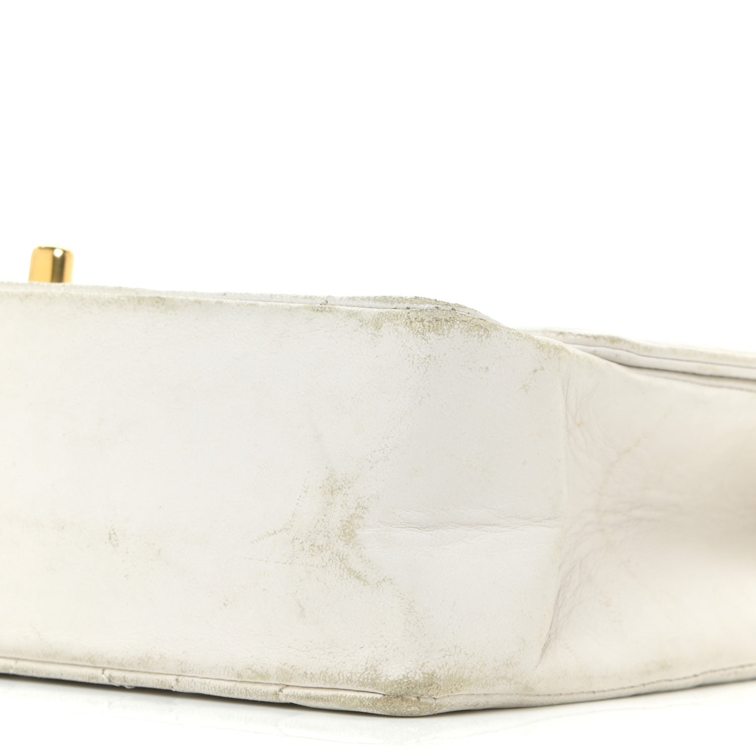 Chanel Lambskin Quilted Medium Single Flap White 5 of 23