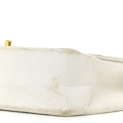 Chanel Lambskin Quilted Medium Single Flap White 5 of 23