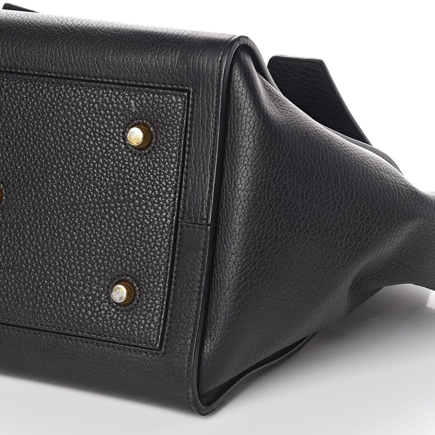 Crisped Calfskin Medium Tie Knot Tote Black