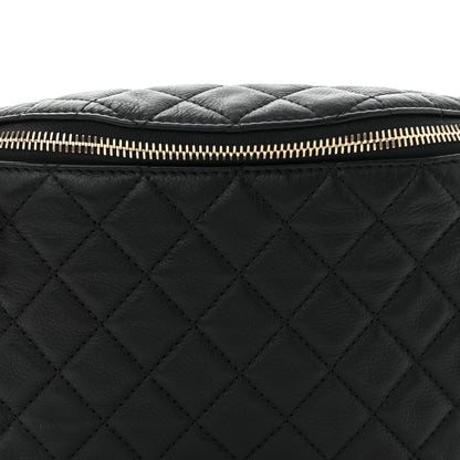 Chanel Calfskin Quilted Banane Waist Bag Fanny Pack Black 8 of 10