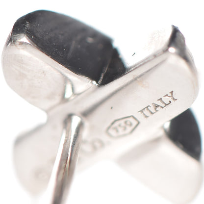 Tiffany 18K White Gold Diamond Paloma Picasso X Kiss Earrings 5 of 9