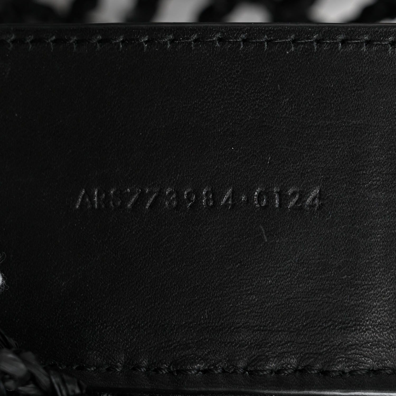 Saint Laurent Raffia Calfskin Oxalis Shoulder Bag Black 7 of 11