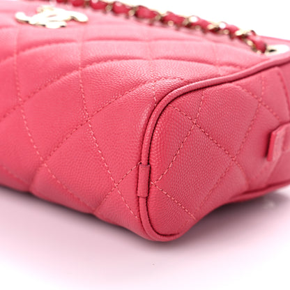 Chanel Caviar Quilted Small In & Out Camera Case Pink 9 of 9