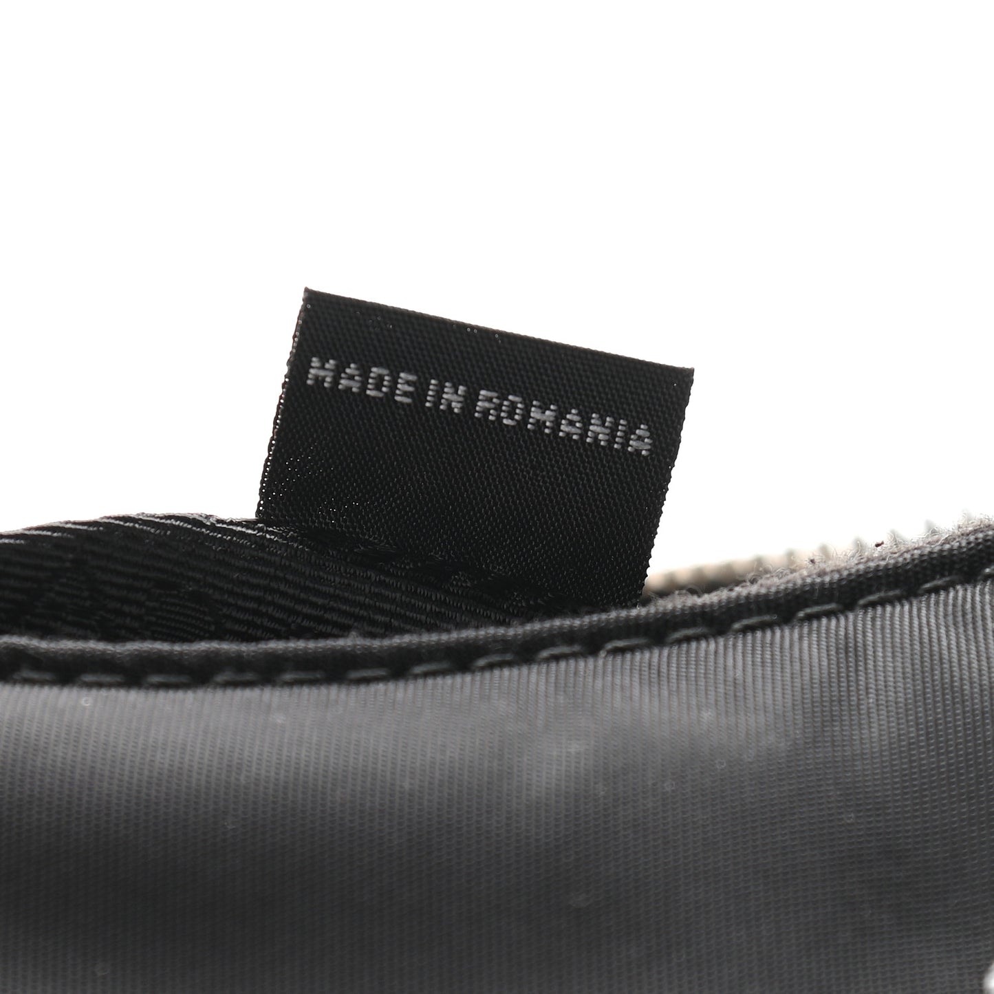 Tessuto Nylon Saffiano Mini Re-Edition 2005 Bag Black